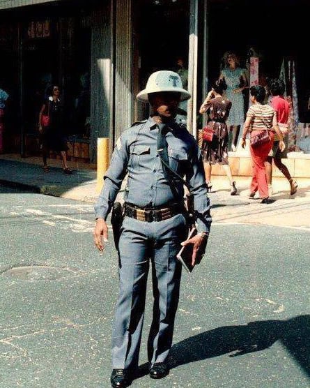 Policía de tránsito, 1970.