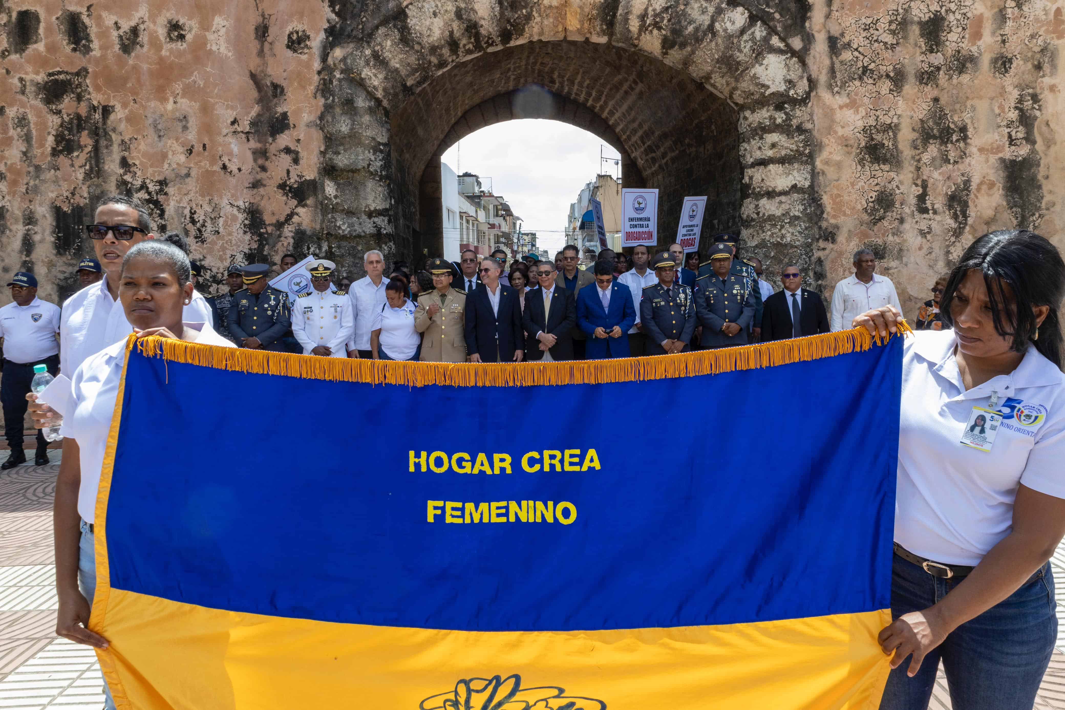 Marcha hacia el Altar de la Patria.