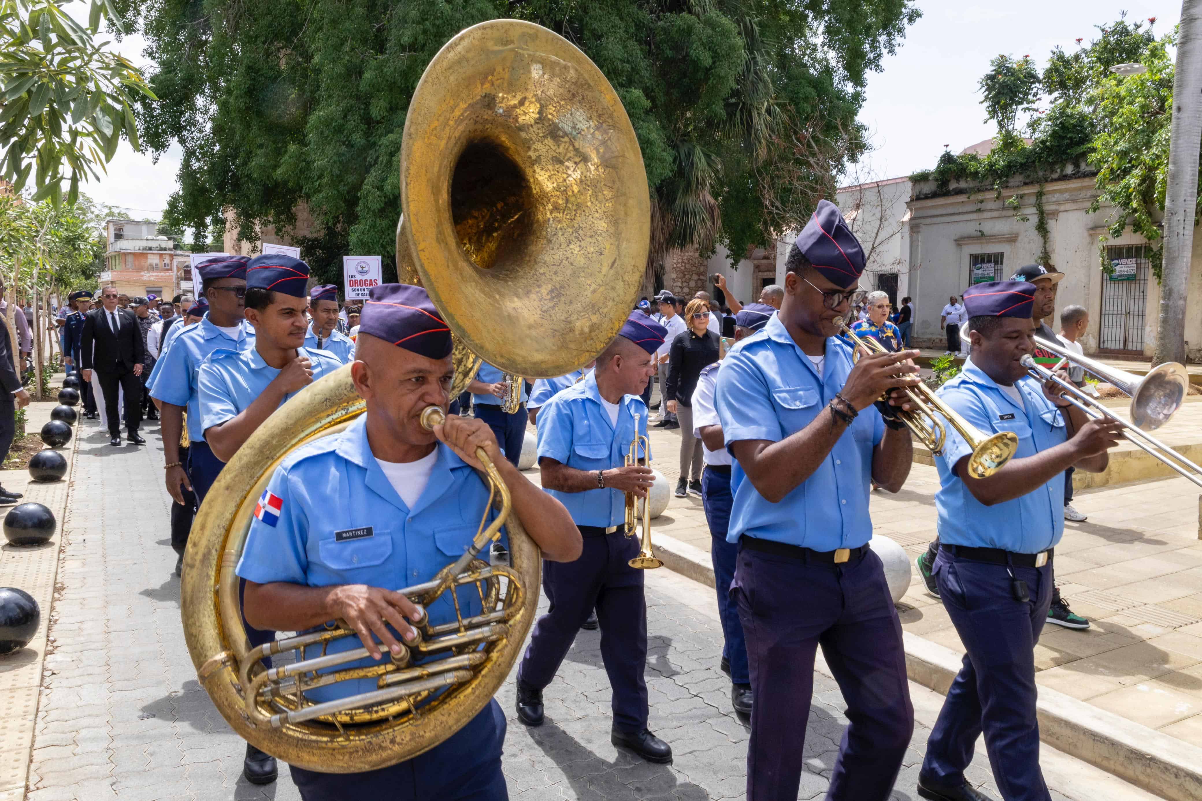 Marcha hacia el Altar de la Patria.