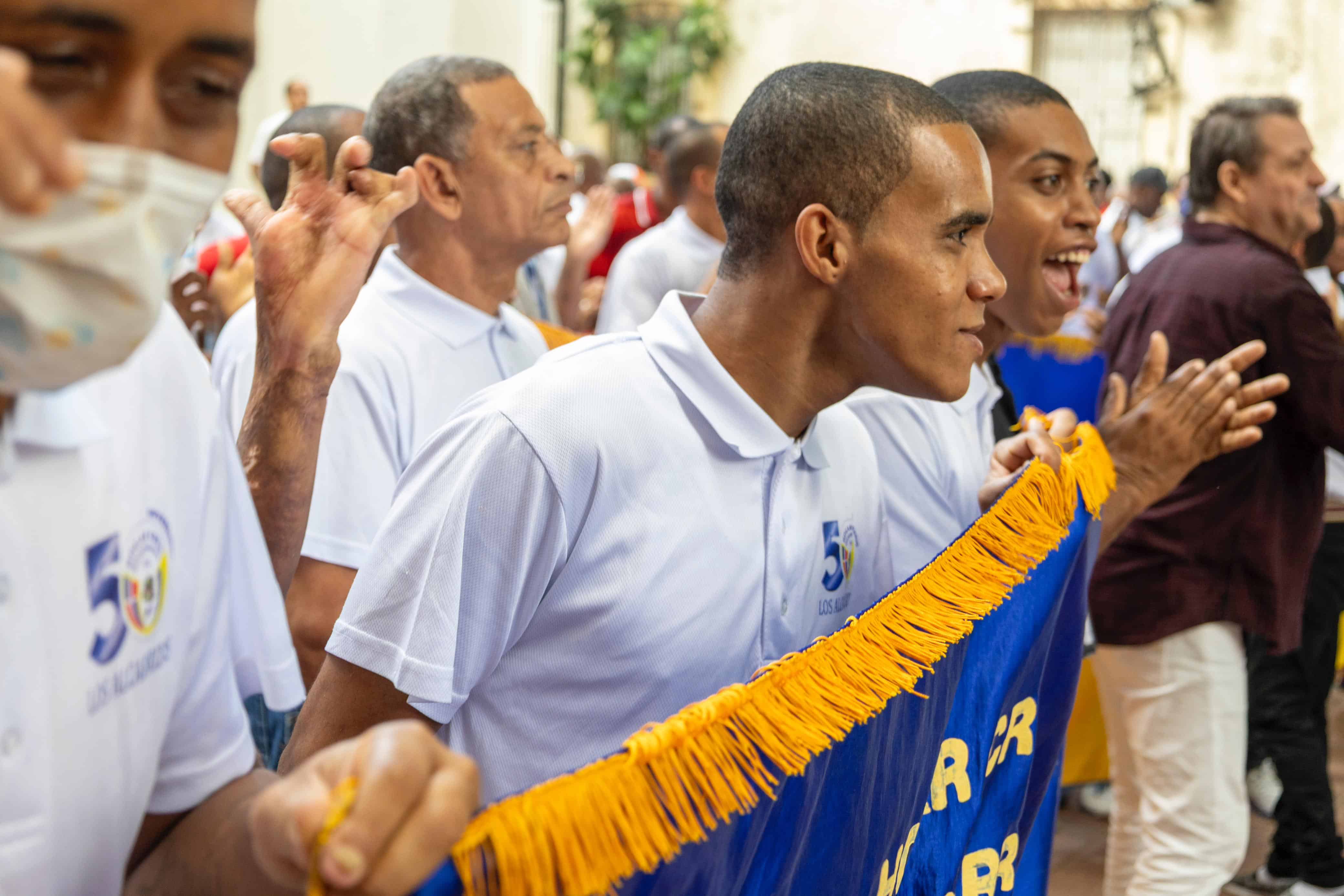 Marcha hacia el Altar de la Patria.