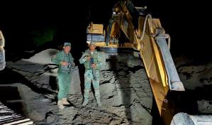 El Senpa interviene mina clandestina e incauta maquinaria pesada en Montecristi