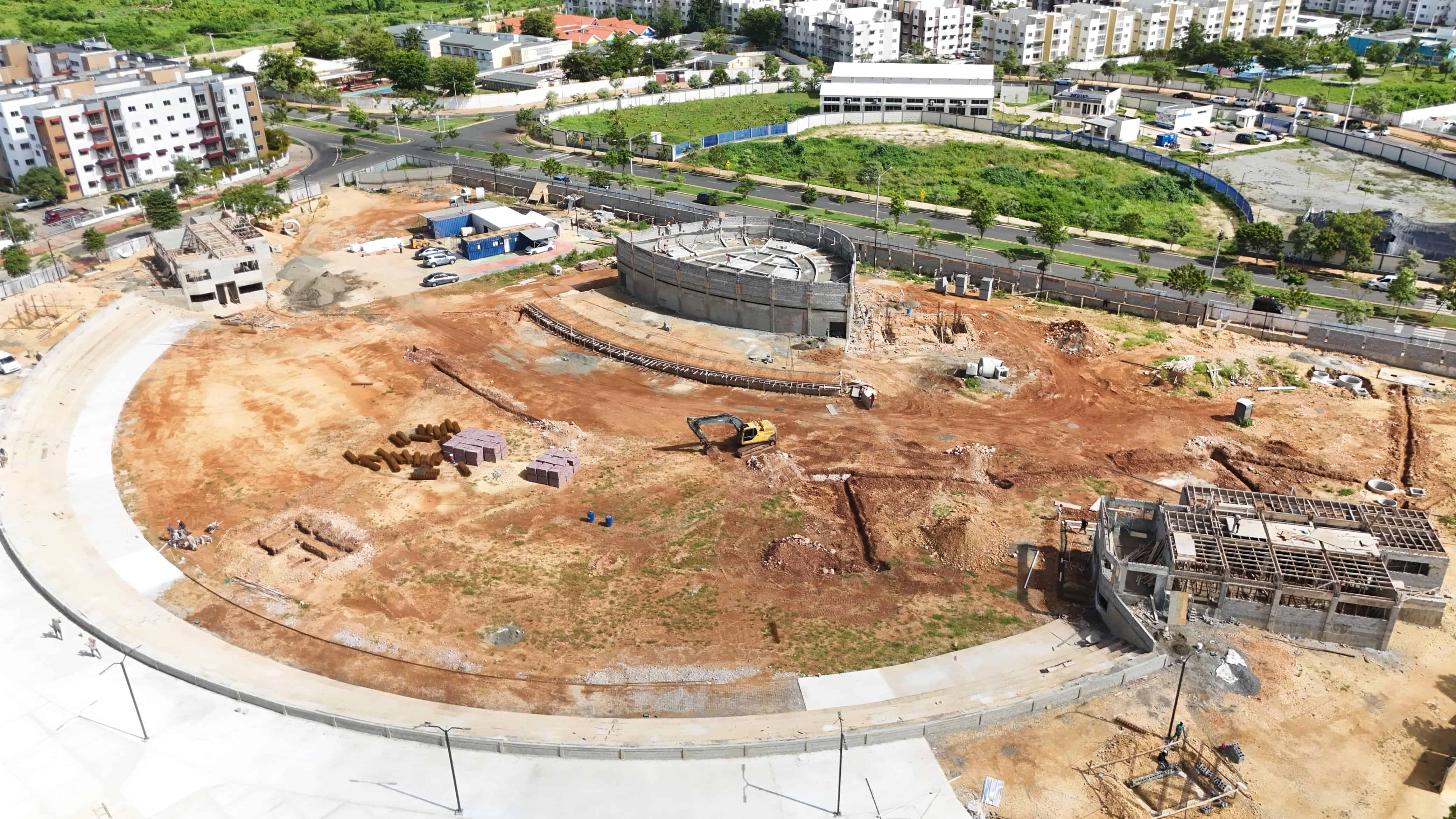 Así va la construcción del anfiteatro La Gaviota.