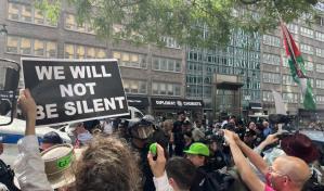 Protestan contra la guerra en Gaza con huelga de hambre ante la misión de EE. UU. en la ONU