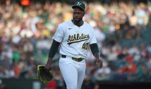 Severino, firmó contrato récord de los Atléticos, pero no quiere lanzar en casa