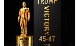 Trump promociona un perfume con una figura de sí mismo inspirado en su victoria electoral