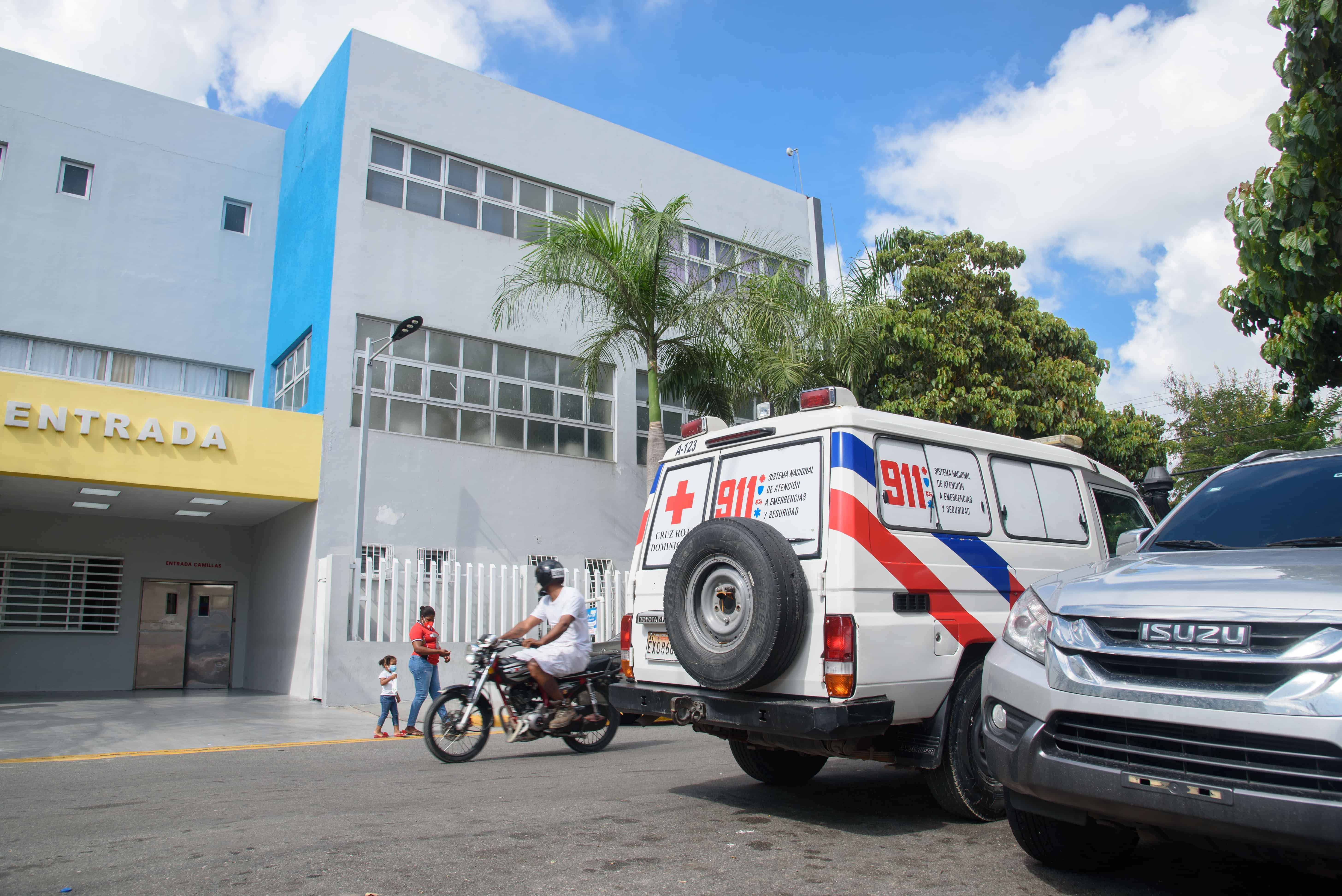 Ambulancia de la Cruz Roja.
