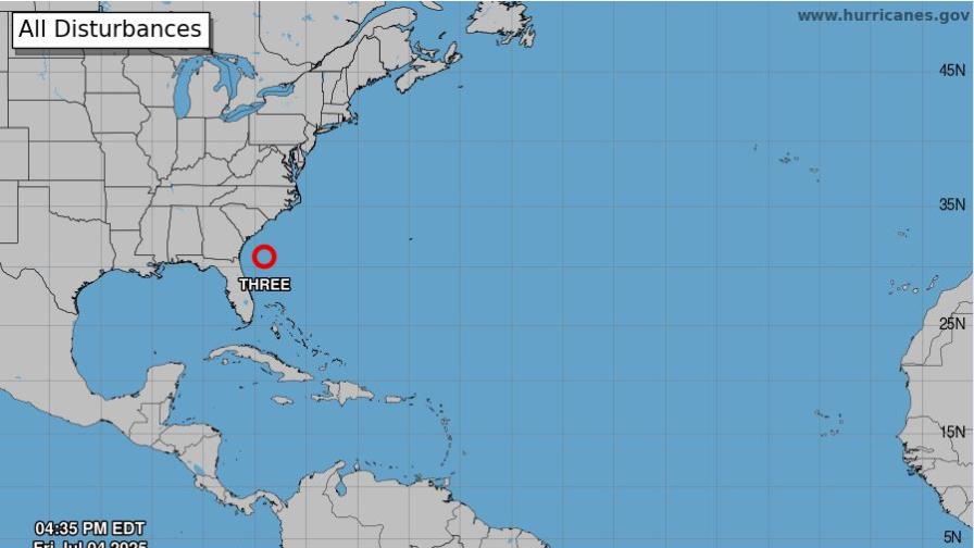 La Depresión Tropical Tres se forma en el sureste de Estados Unidos La Depresión Tropical Tres se forma en el sureste de Estados Unidos