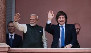 Comienza la visita oficial de Modi en Argentina con un encuentro con Milei