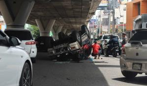 Ocho heridos en un accidente de tránsito en la avenida 27 de Febrero
