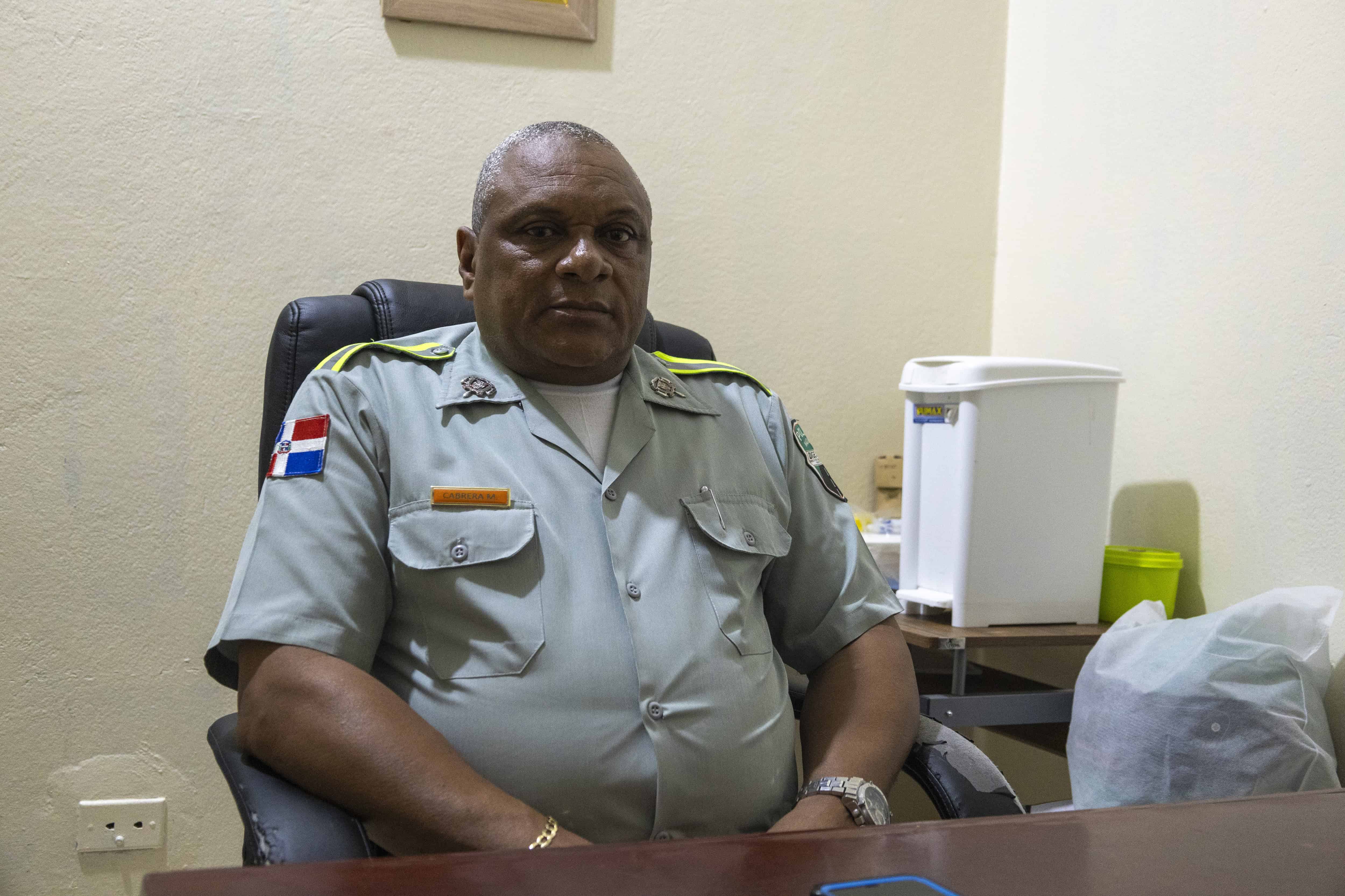 Coronel Alejandro Cabrera Manzueta, director de la Digesett en San Cristóbal.