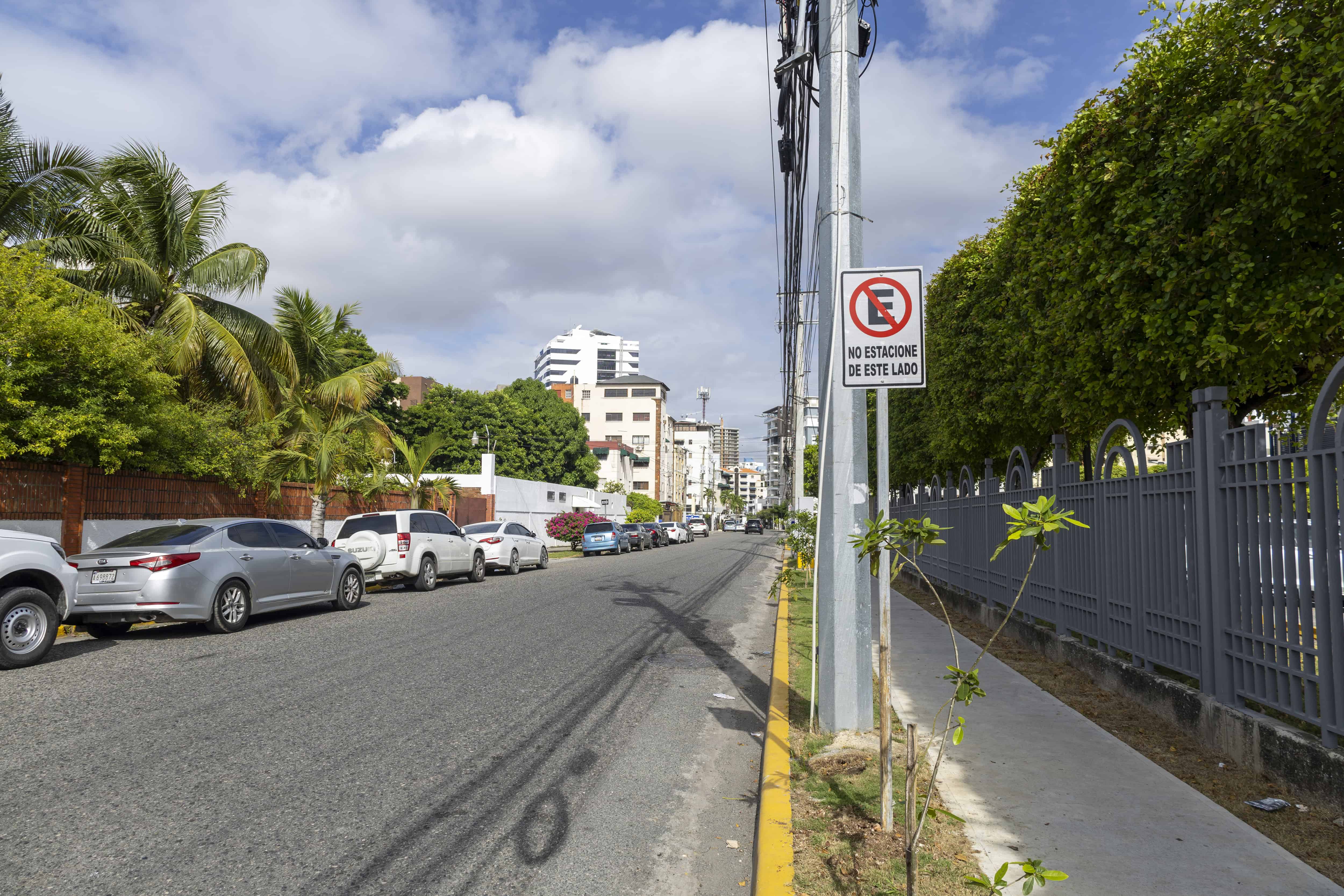 La avenida Lope de Vega estuvo sin tapones en la mañana del lunes.