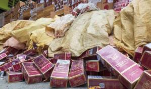 Cigarrillos son la mercancía más decomisada por contrabando