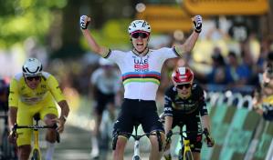 Tadej Pogacar gana en Ruan, su victoria 18 en el Tour y la 100 como profesional