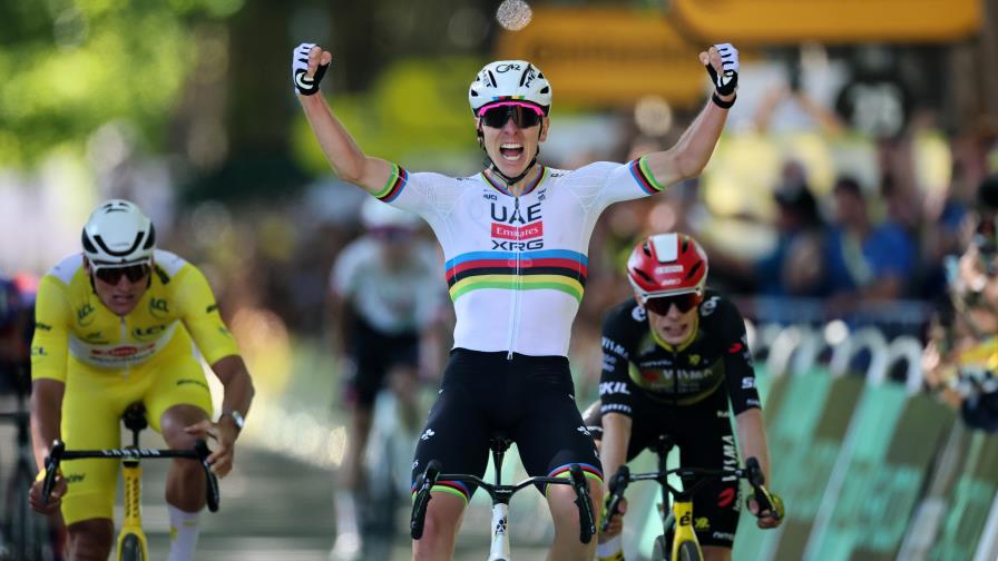 Tadej Pogacar gana en Ruan, su victoria 18 en el Tour y la 100 como profesional Tadej Pogacar gana en Ruan, su victoria 18 en el Tour y la 100 como profesional