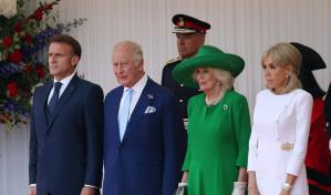 Macron es recibido por los príncipes de Gales al iniciar su visita de Estado