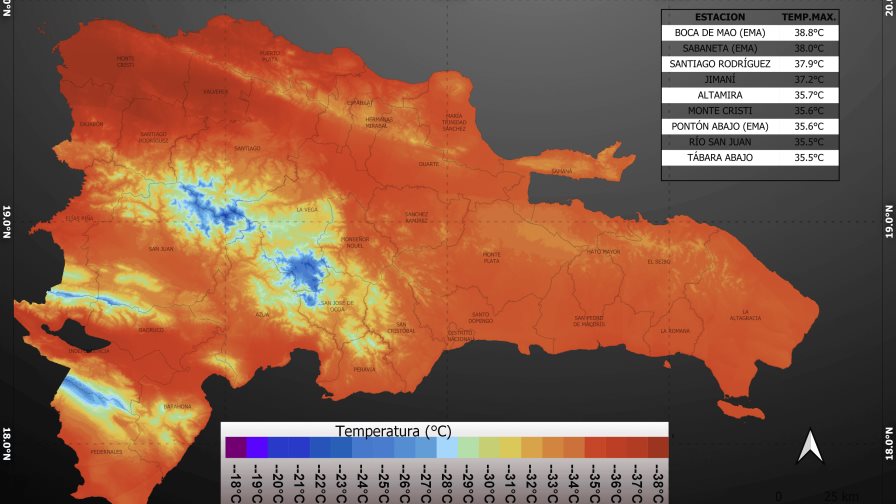 Julio inicia con calor extremo en la Línea Noroeste y el Gran Santo Domingo; temperatura de 38.8 °C Julio inicia con calor extremo en la Línea Noroeste y el Gran Santo Domingo; temperatura de 38.8 °C