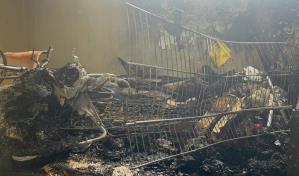 Dos hermanitos resultan con quemaduras durante incendio que destruyó su hogar en Santiago