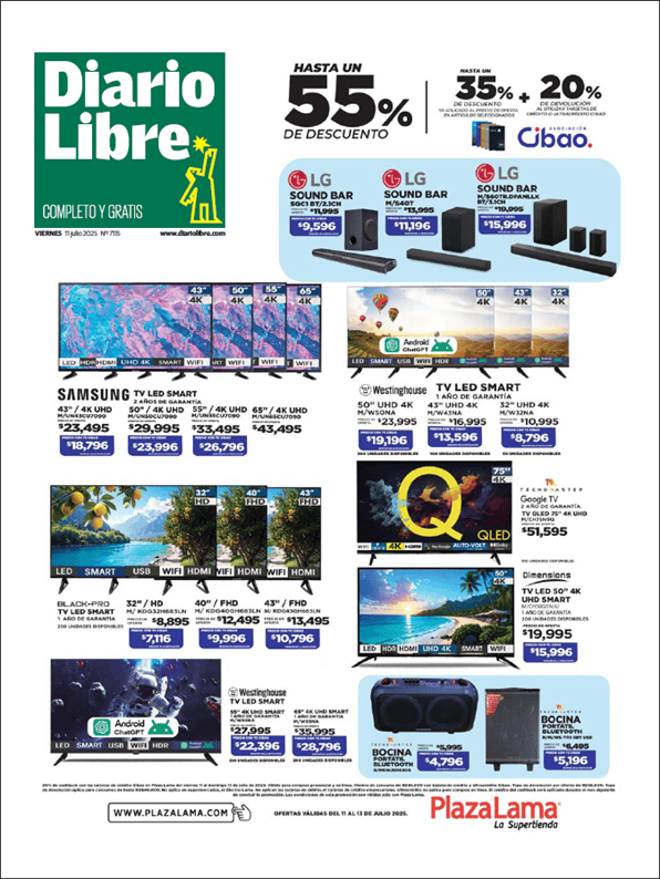 Portada de Diario Libre Impreso