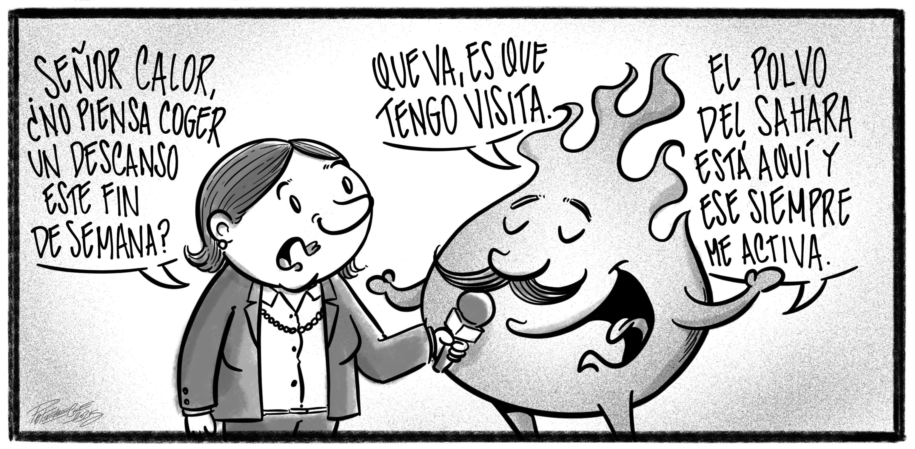 Caricatura de Noticiero Poteleche 12 julio 2025