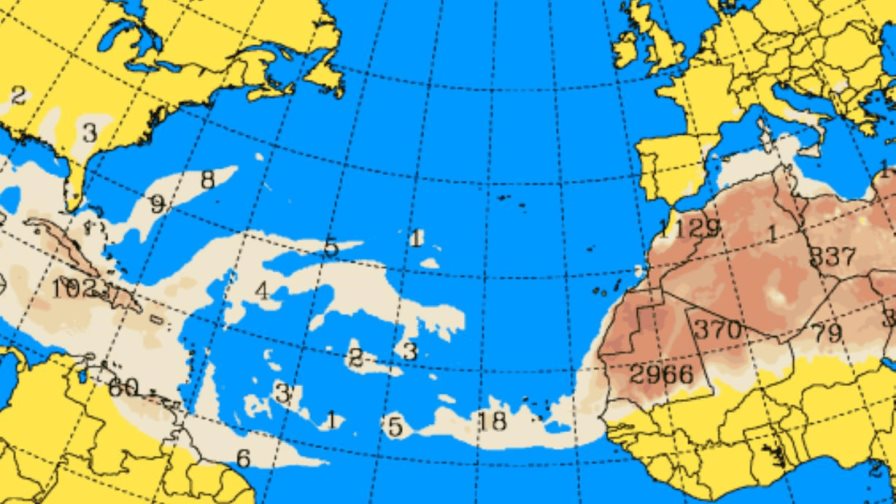 Lluvias en varias localidades por vaguada, pero sigue calor por polvo del Sahara Lluvias en varias localidades por vaguada, pero sigue calor por polvo del Sahara