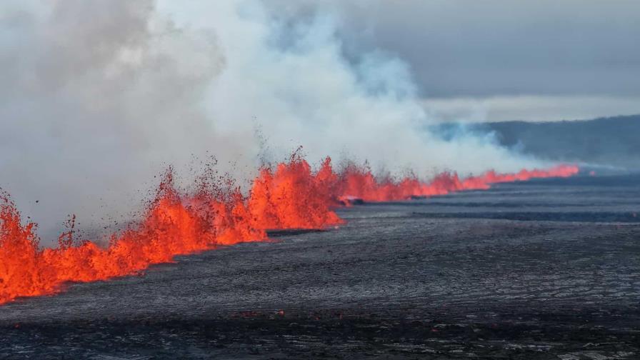 Un volcán entra en erupción en Islandia por novena vez desde finales de 2023 Un volcán entra en erupción en Islandia por novena vez desde finales de 2023