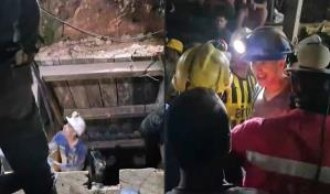 Rescatan con vida a 18 trabajadores atrapados en una mina en Colombia