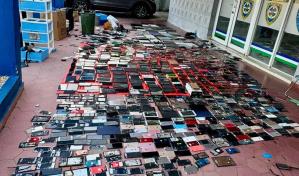 Desmantelan centro de acopio de equipos electrónicos robados en Santiago