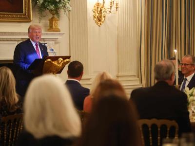 Cena de Donald Trump con senadores en la Casa Blanca