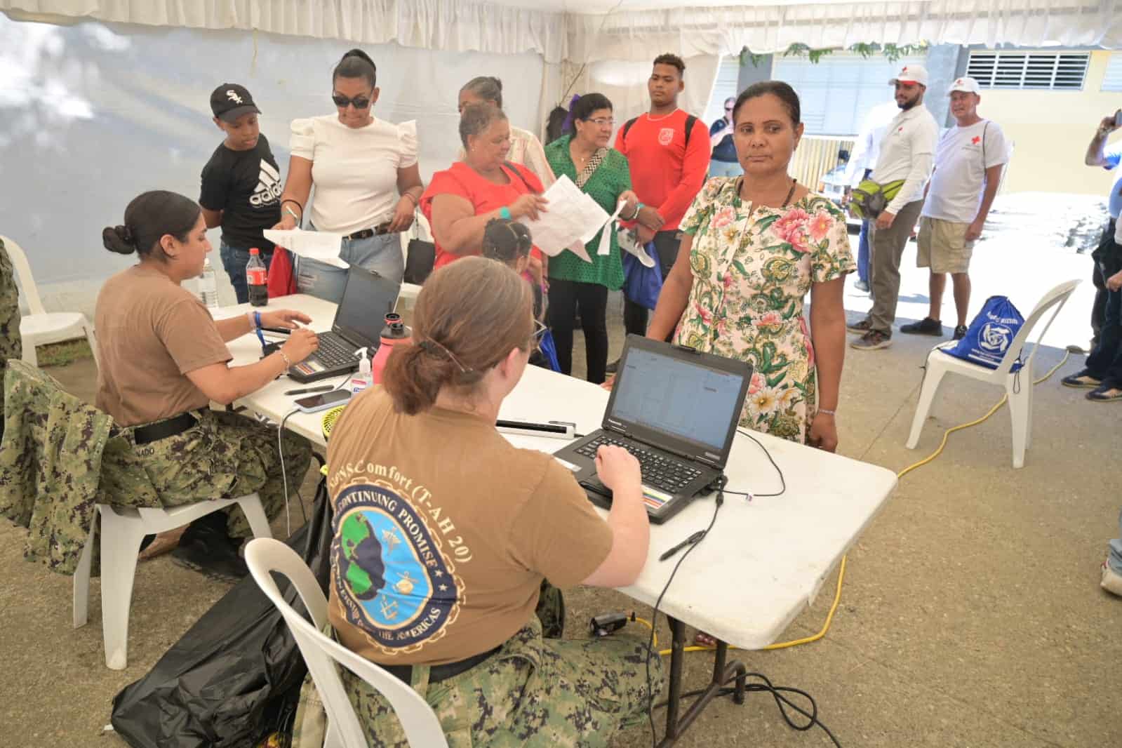 El operativo forma parte de la agenda de cooperación humanitaria y asistencia médica que lidera el buque hospital en su séptima visita al país, como parte de la misión Promesa Continua 2025