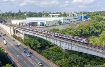 Opret realiza prueba trenes de seis vagones en la Línea 1 del Metro de Santo Domingo