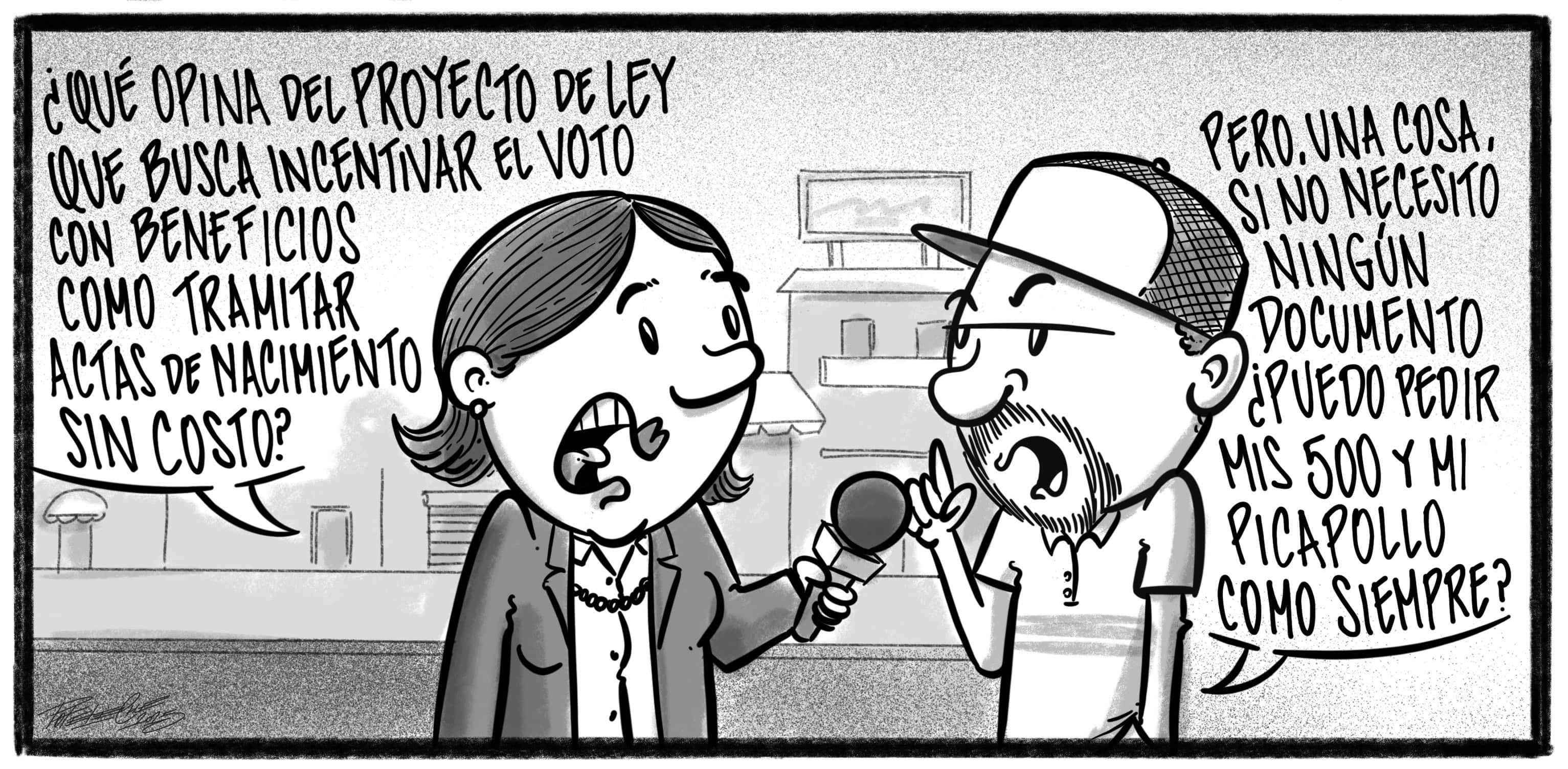 Caricatura de Noticiero Poteleche 21 julio 2025