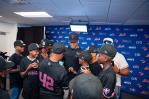 Juan Soto recibe en el Citi Field de Nueva York a la Selección Nacional de Béisbol Sub-12