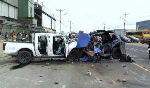 Accidente de tránsito en el oeste de Ecuador deja al menos nueve muertos