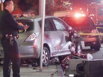 Buscan hombre disparó a autor de atropello masivo en LA