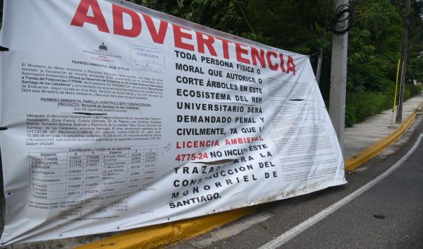 Aplazan audiencia para conocer recurso que busca evitar el paso del monorriel por sector de Santiago