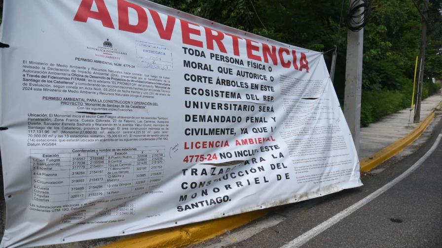 Aplazan audiencia para conocer recurso que busca evitar el paso del monorriel por sector de Santiago