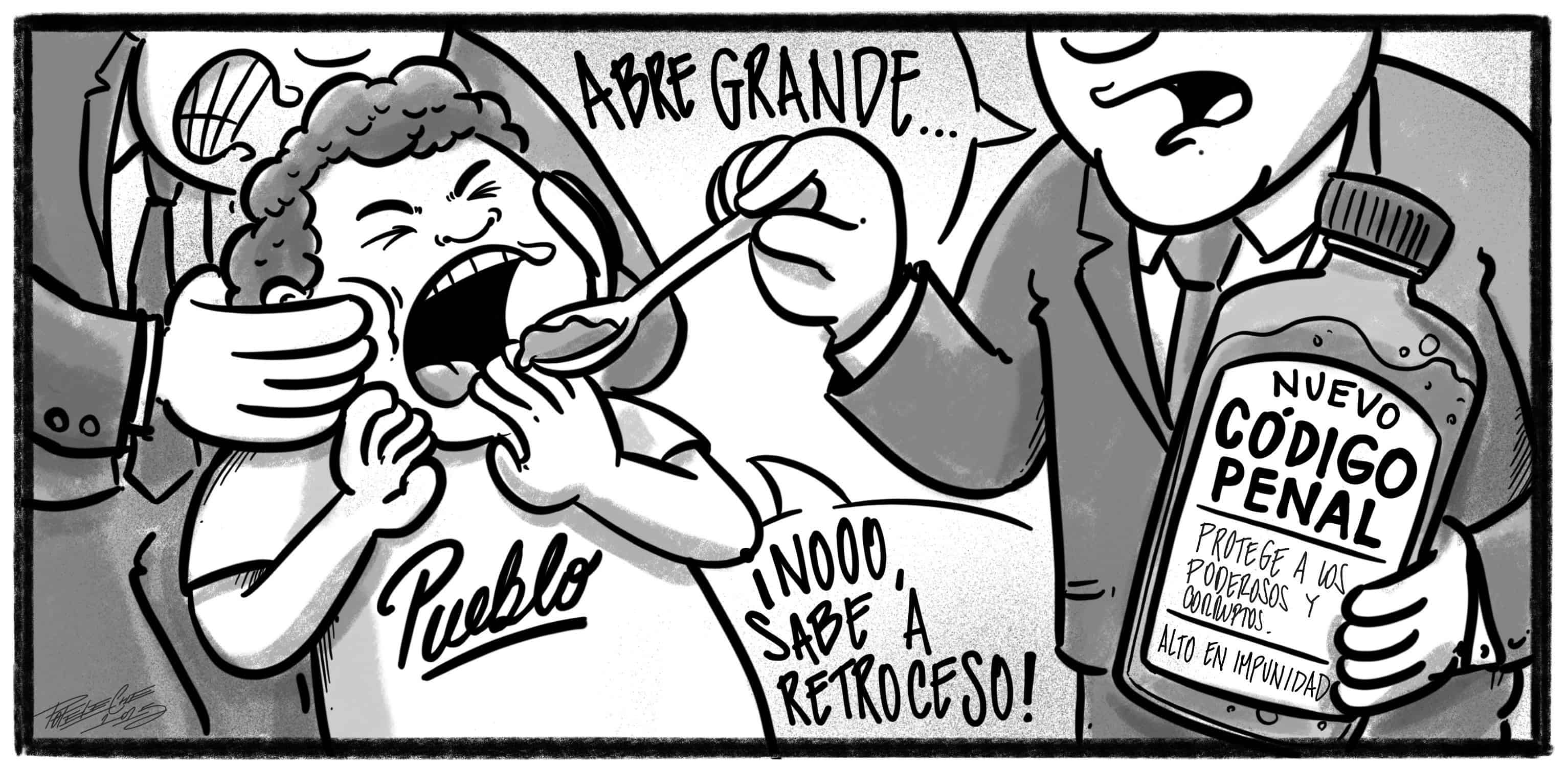 Caricatura de Noticiero Poteleche 23 julio 2025