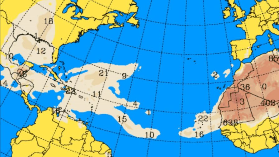 Vaguada generará aguaceros en varias localidades, pero sigue el calor por el polvo del Sahara