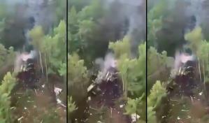 Accidente de avión en Amur: fuselaje en llamas detectado tras estrellamiento