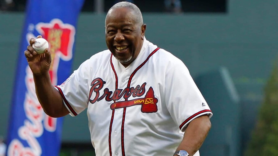 Hank Aaron flet&oacute; 733 jonrones, todos con los Bravos