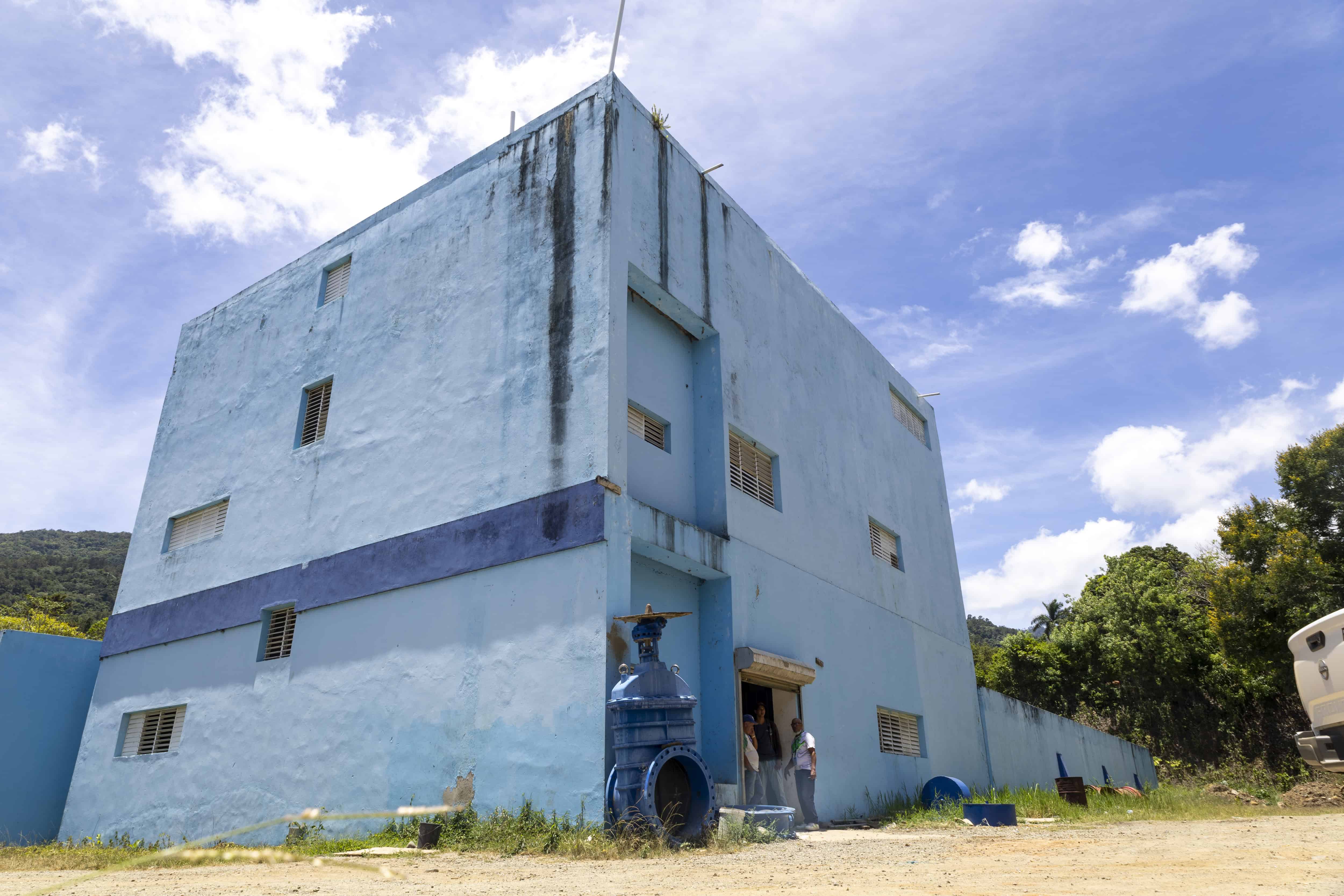 Planta de tratamiento de Jarabacoa, que pronto entrará en fase de rehabilitación para su entrada en funcionamiento.