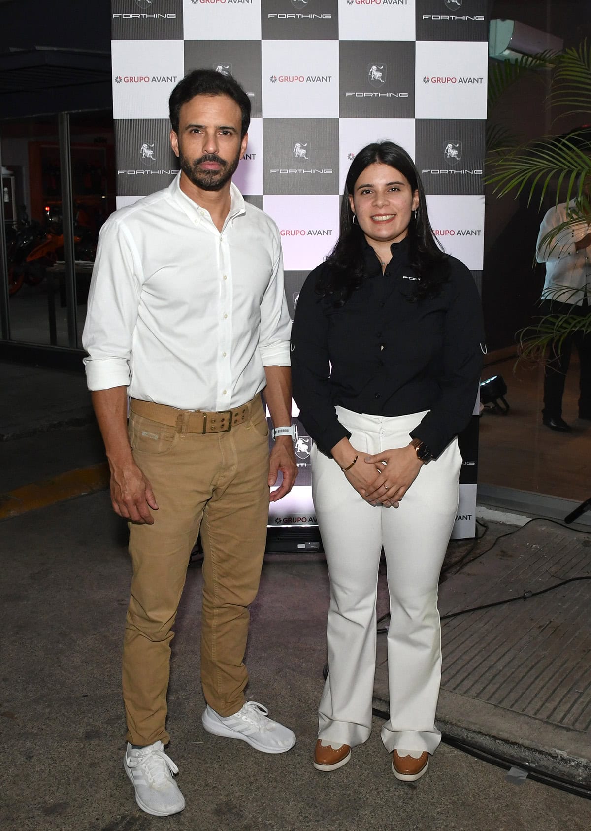 Tommy Terrero y María Belén  Del Risco.