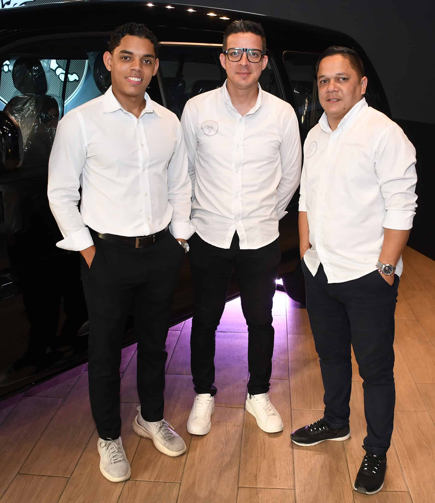 Emanuel Pérez, Miguel López y Víctor Coa.