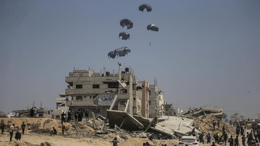 Jordania y Emiratos lanzan 15 toneladas de ayuda sobre Gaza por tercer día consecutivo