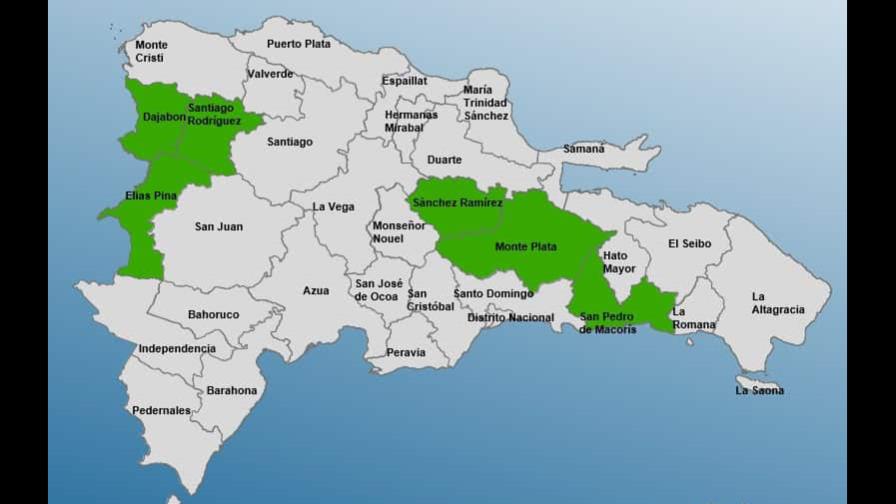 El COE reduce a seis las provincias bajo alerta por las lluvias