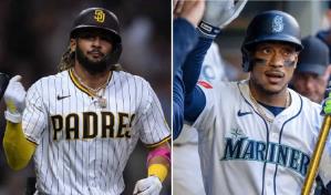 Fernando Tatis Jr. y Jorge Polanco cerca de los 150 cuadrangulares en Las Mayores