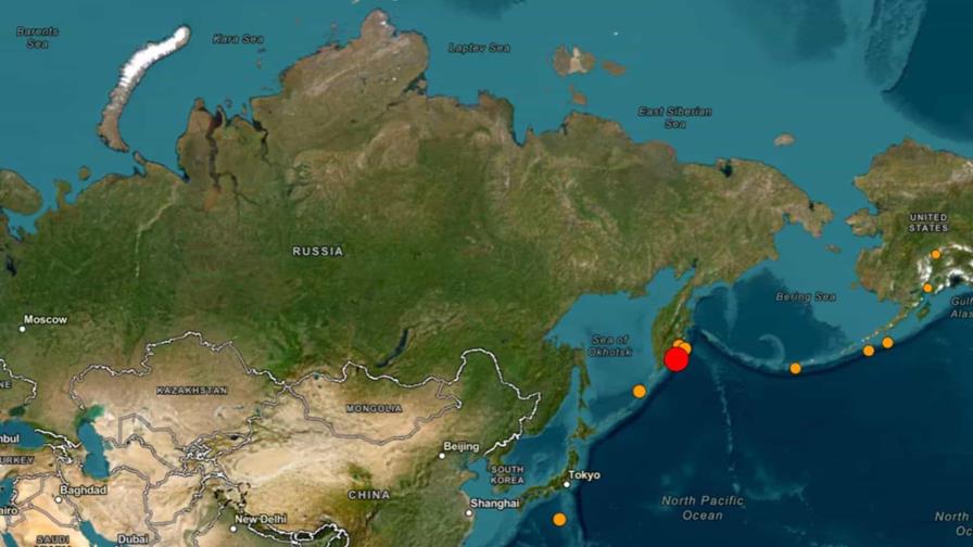 Terremoto frente a costa de Rusia fue de magnitud 8,7, precisa el USGS Terremoto frente a costa de Rusia fue de magnitud 8,7, precisa el USGS
