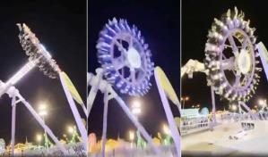 Juego mecánico causa pánico al partirse en dos lleno de gente; hay 23 heridos