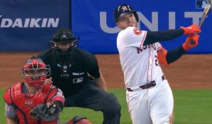 Yainer Díaz jonronea en victoria aplastante de Houston sobre Washington