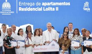 El Gobierno entrega residencial en Santo Domingo Oeste
